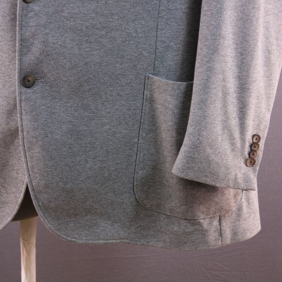 Jos A Bank Blazer Mens Tailored Fit Gray Unstructured NWT Cotton Jacket Blend 4X - Picture 5 of 12
